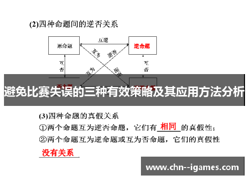 避免比赛失误的三种有效策略及其应用方法分析 避免比赛失误的三种有效策略及其应用方法分析